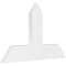 Ekena Millwork Portland Architectural Grade PVC Gable Bracket, 36"W x 22 1/2"H x 2"D x 6"F, 15/12 Pitch GBP036X23X0206POR00 - alternate 1